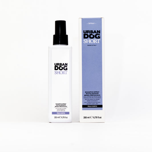 Shampoo spray per cani senza risciacquo rivitalizzante per manti corti 200ml | URBAN DOG