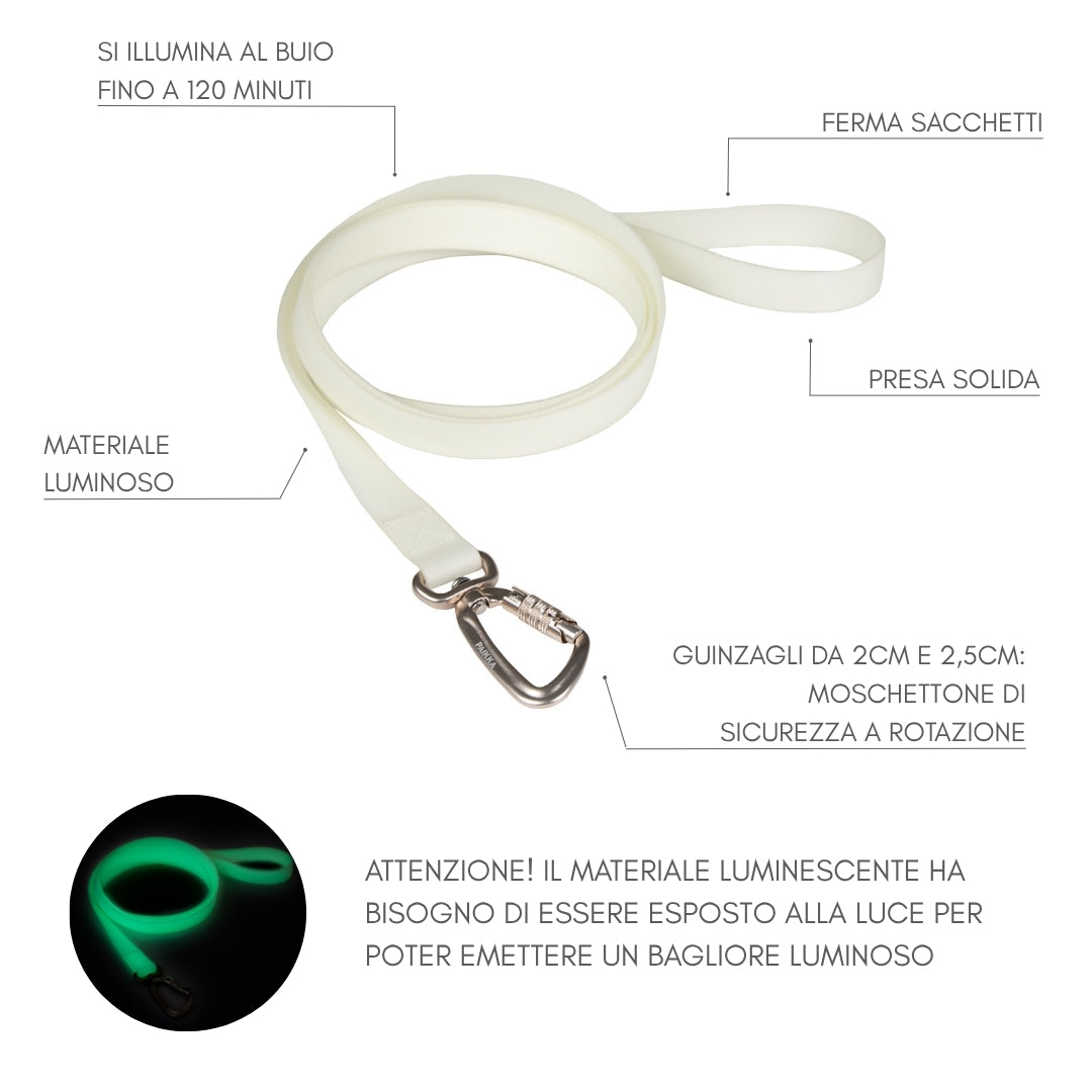 Guinzaglio fluorescente  Glow per cani