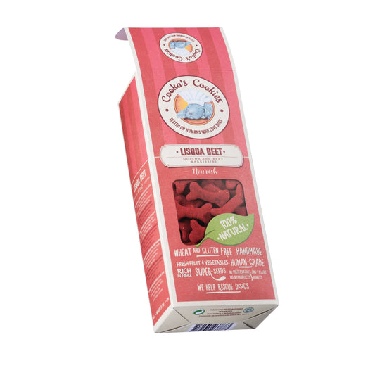 Biscotti naturali per cani quinoa e barbiabietola