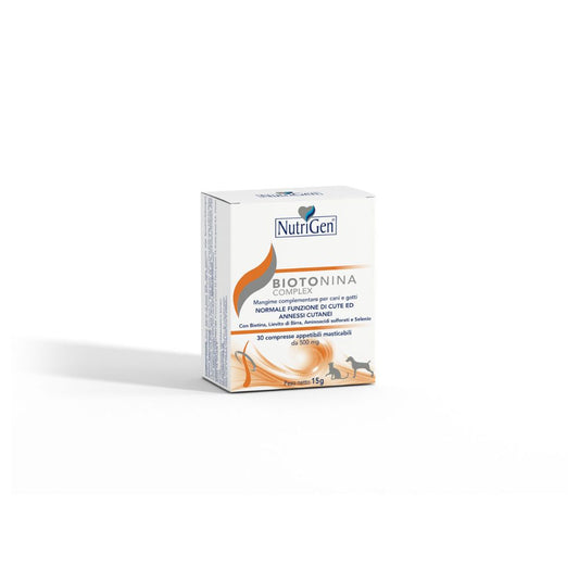 Biotonina Complex - Mangime complementare per cani e gatti per la pelle | Nutrigen