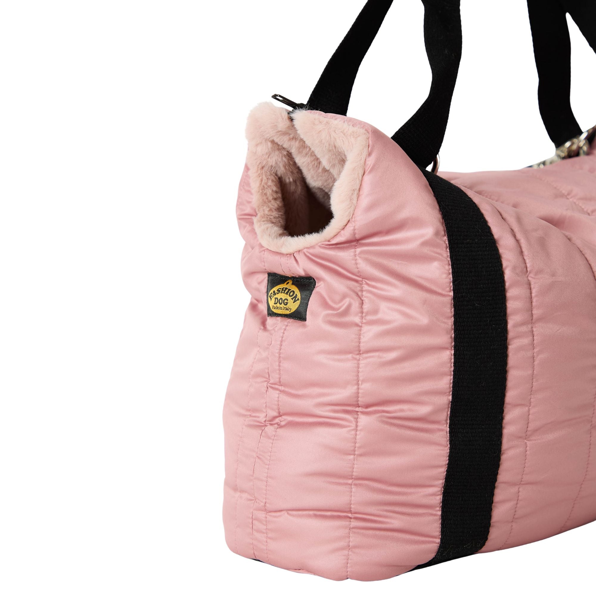 Borsa trasportino per cani foderata in ecopelliccia | Fashion Dog
