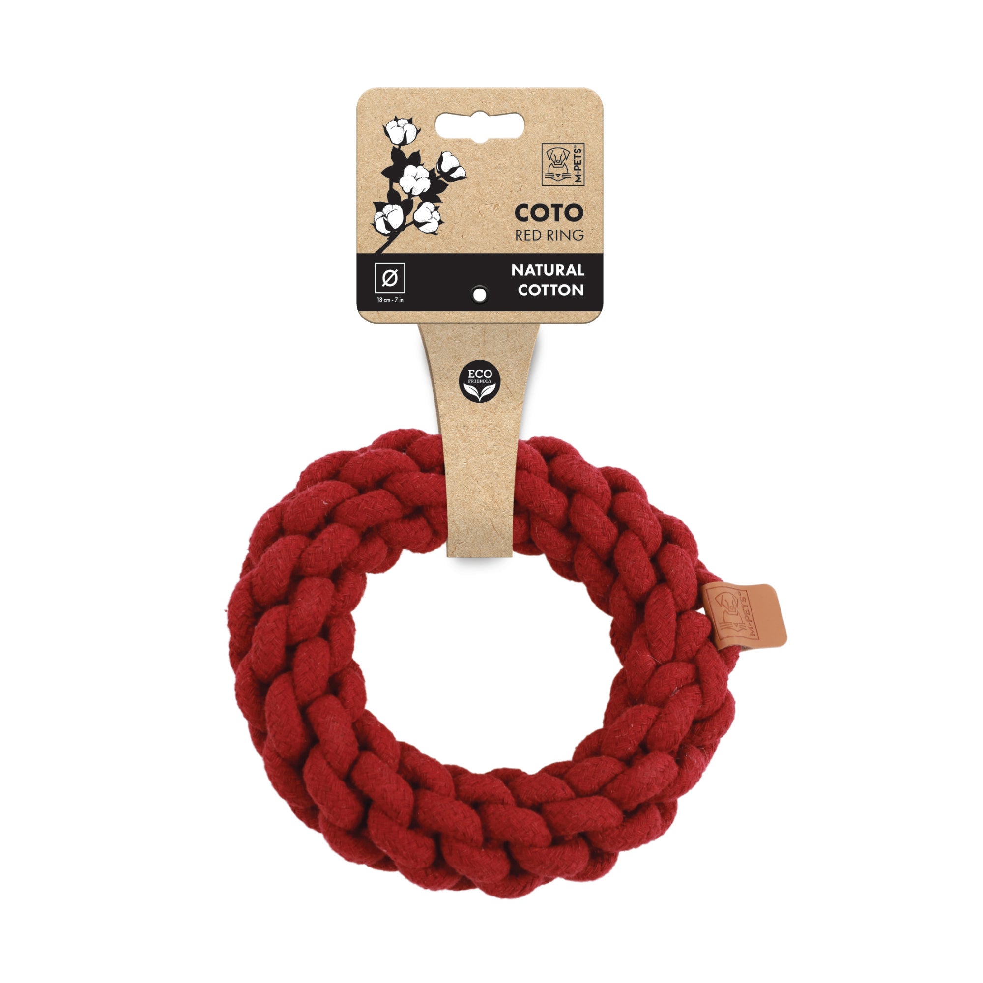 Coto Red Ring - Gioco per cani e gatti in cotone