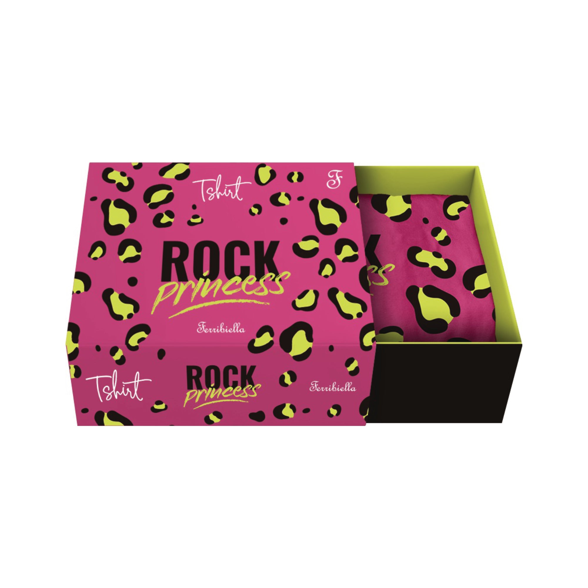 Maglietta per cani Rock Princess - fucsia e maculato per uno stile deciso | FERRIBIELLA