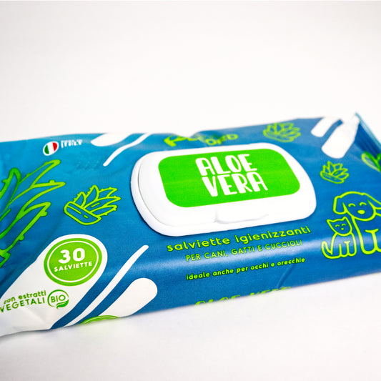 Salviette Aloe Vera per cani e gatti