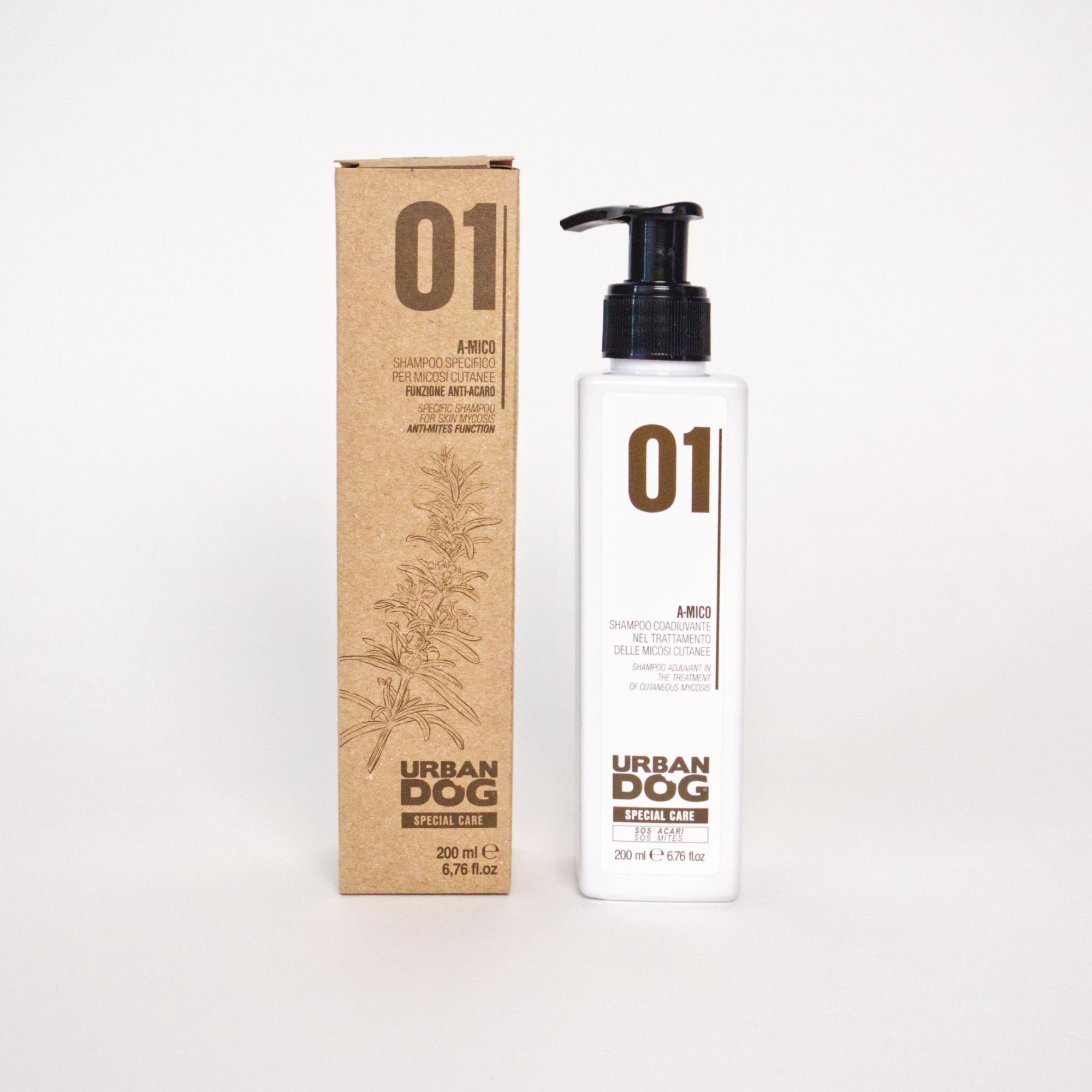 Shampoo 01 A-MICO URBAN DOG | Specifico per micosi cutanee per cani 200ml