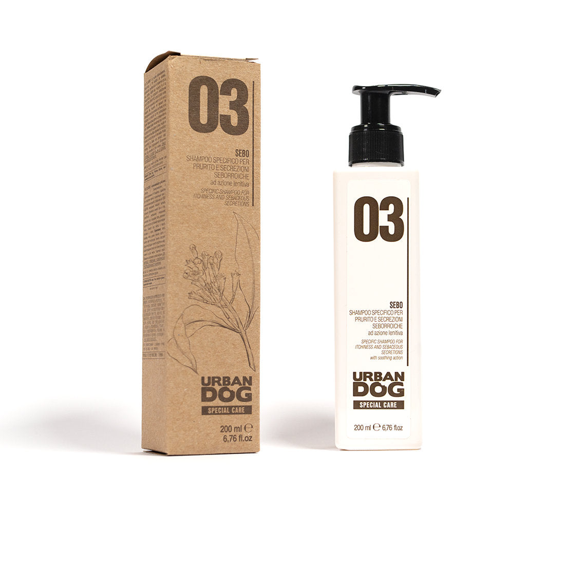 Shampoo 03 Sebo | Shampoo specifico per prurito e secrezioni seborroiche 200ml