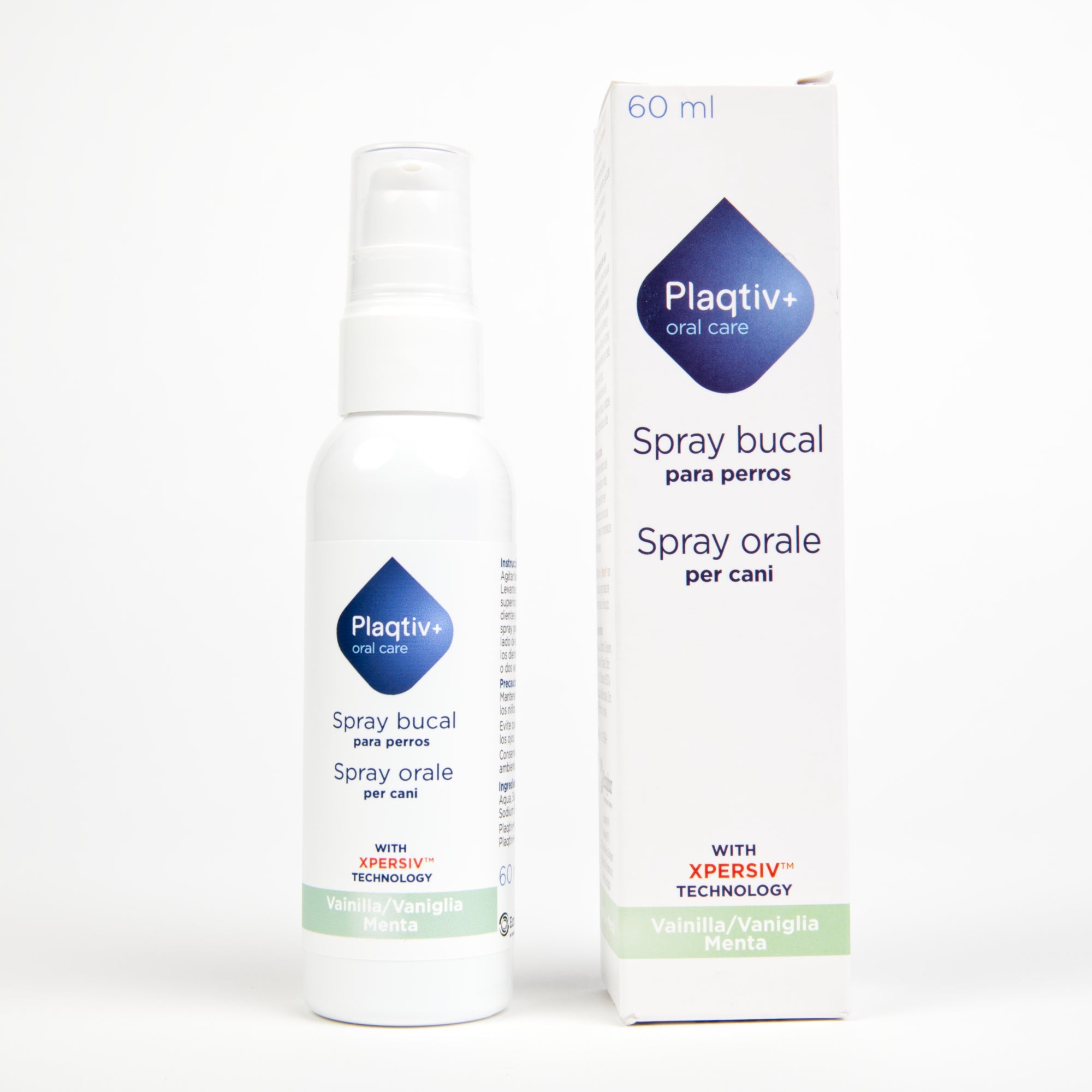 Plaqtiv+ Spray Orale per cani gusto menta/vaniglia