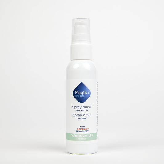 Plaqtiv+ Spray Orale per cani gusto menta/vaniglia