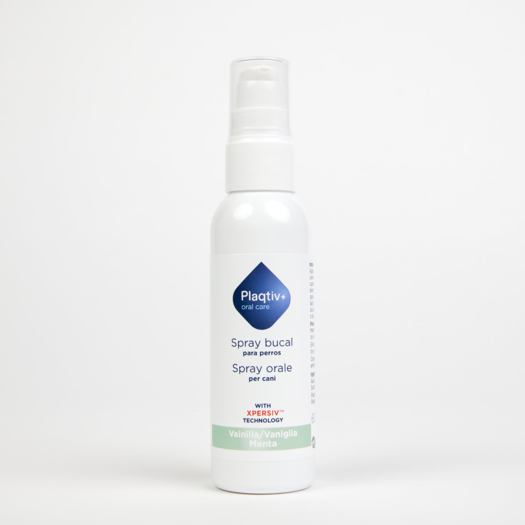 Plaqtiv+ Spray Orale per cani gusto menta/vaniglia