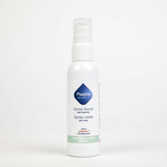 Plaqtiv+ Spray Orale per cani gusto menta/vaniglia