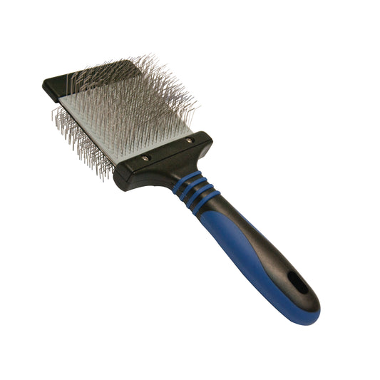 Spazzola morbida e flessibile a doppio lato per cani e gatti