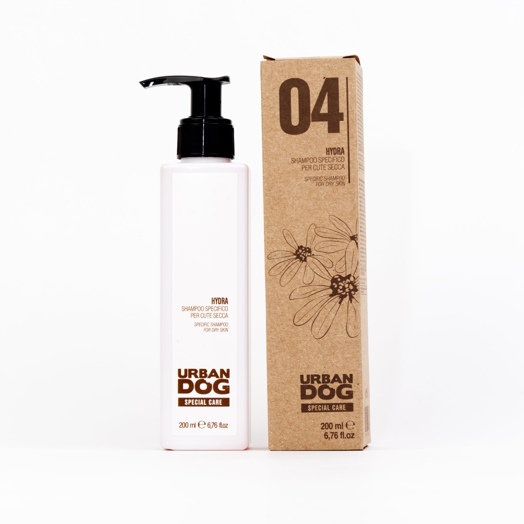 Shampoo 04 Hydra URBAN DOG | Shampoo delicato per cute secca per cani e gatti 200ml